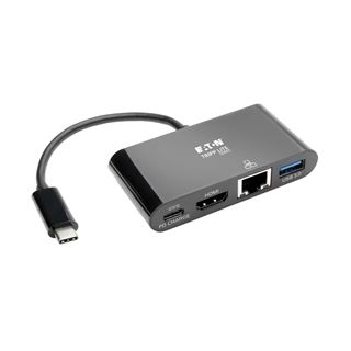 Tripp Lite U444-06N-HGUB-C Laptop Docks & Port Replicators - Black