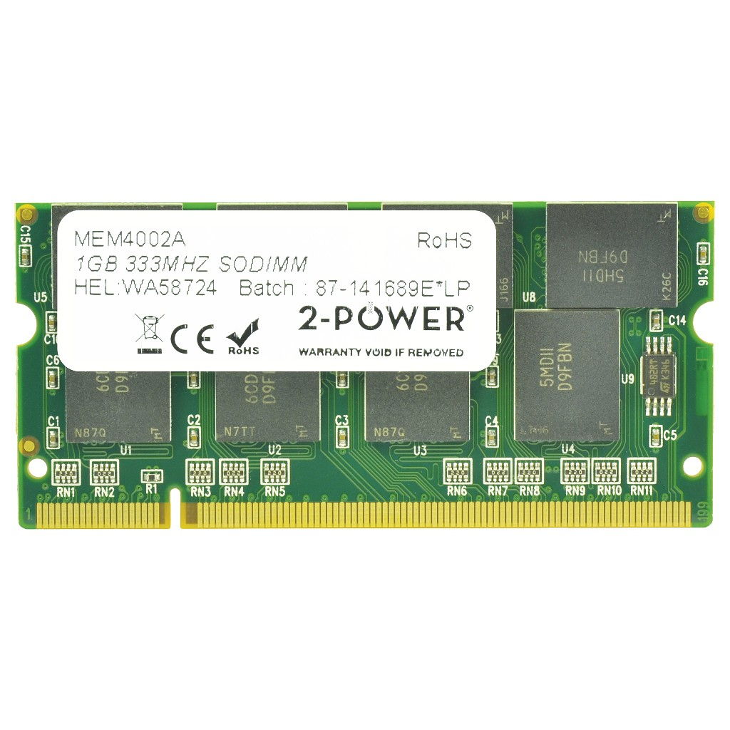 2-Power 2-Power Memory RAM - 1GB - Green