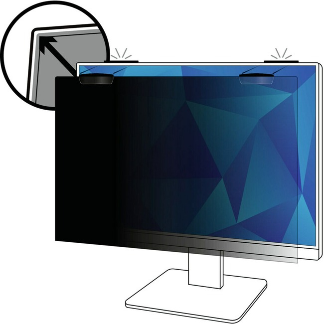 3M 24in Display Privacy Filters - Black