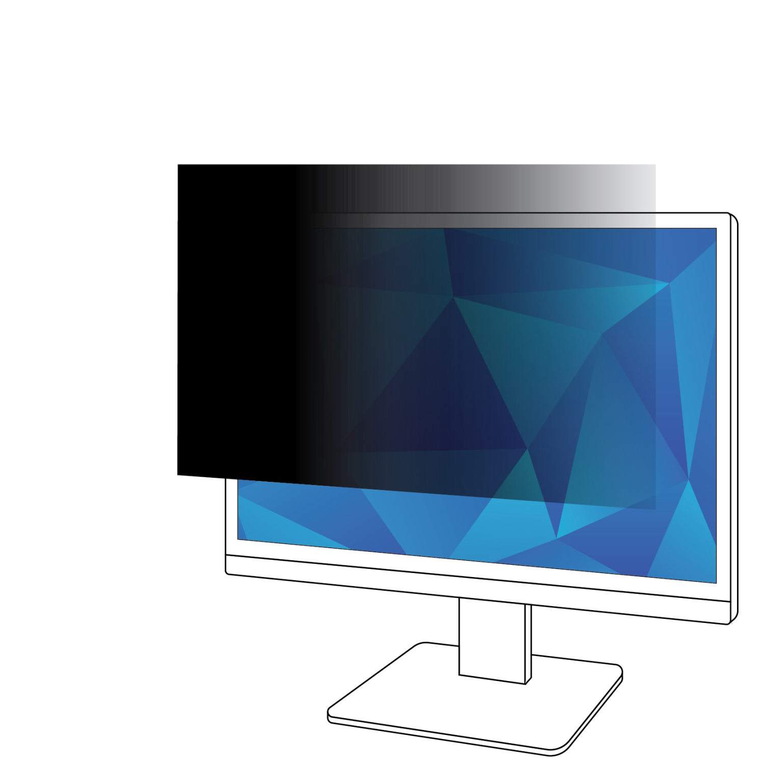 3M PF236W9B Display Privacy Filters - Black