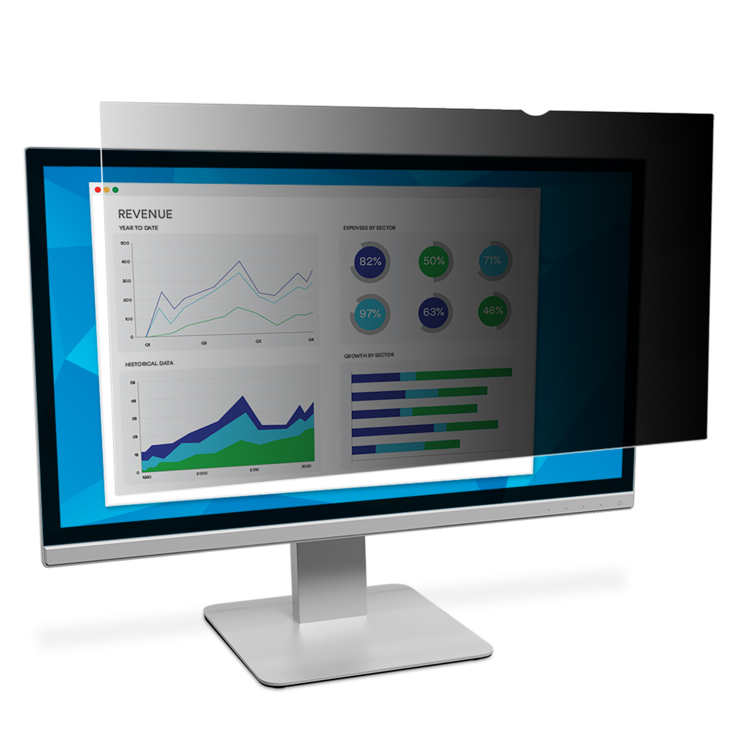 3M PF340W2E Display Privacy Filters - Black