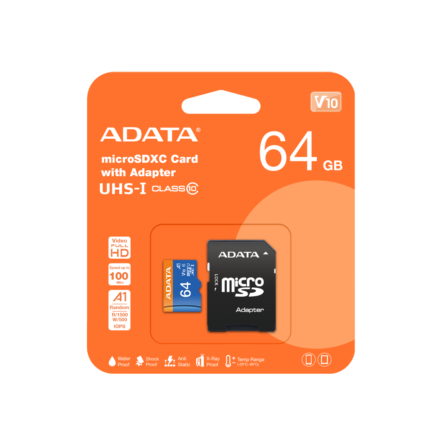Adata 64GB Memory Cards - 64GB - Multi