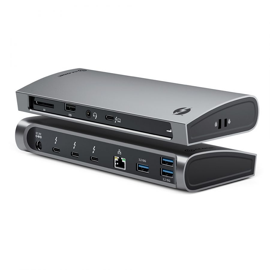 Alogic TB4D3TB Laptop Docks & Port Replicators - Black