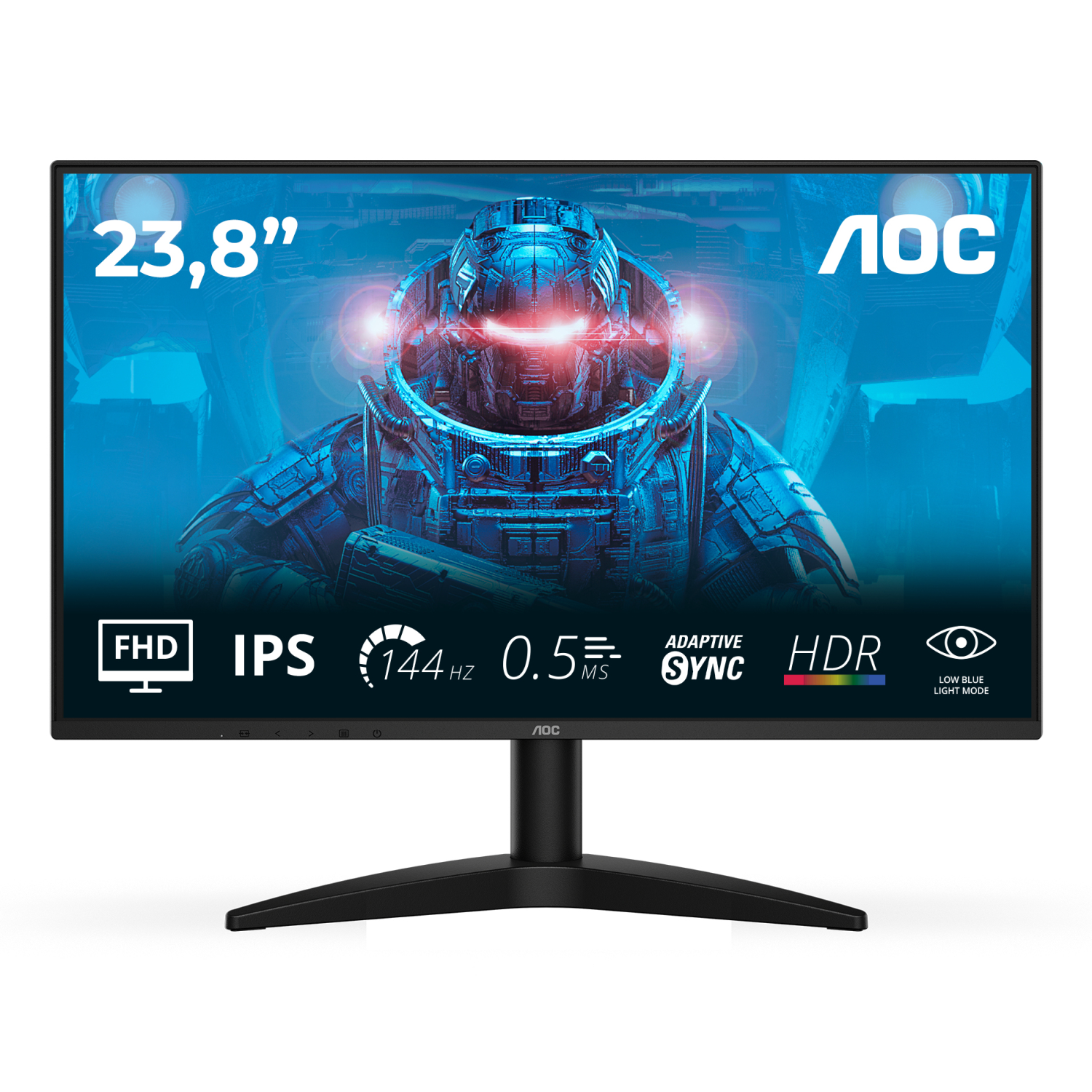 AOC 24B36X Computer Monitors - 23.8 Inches - Black