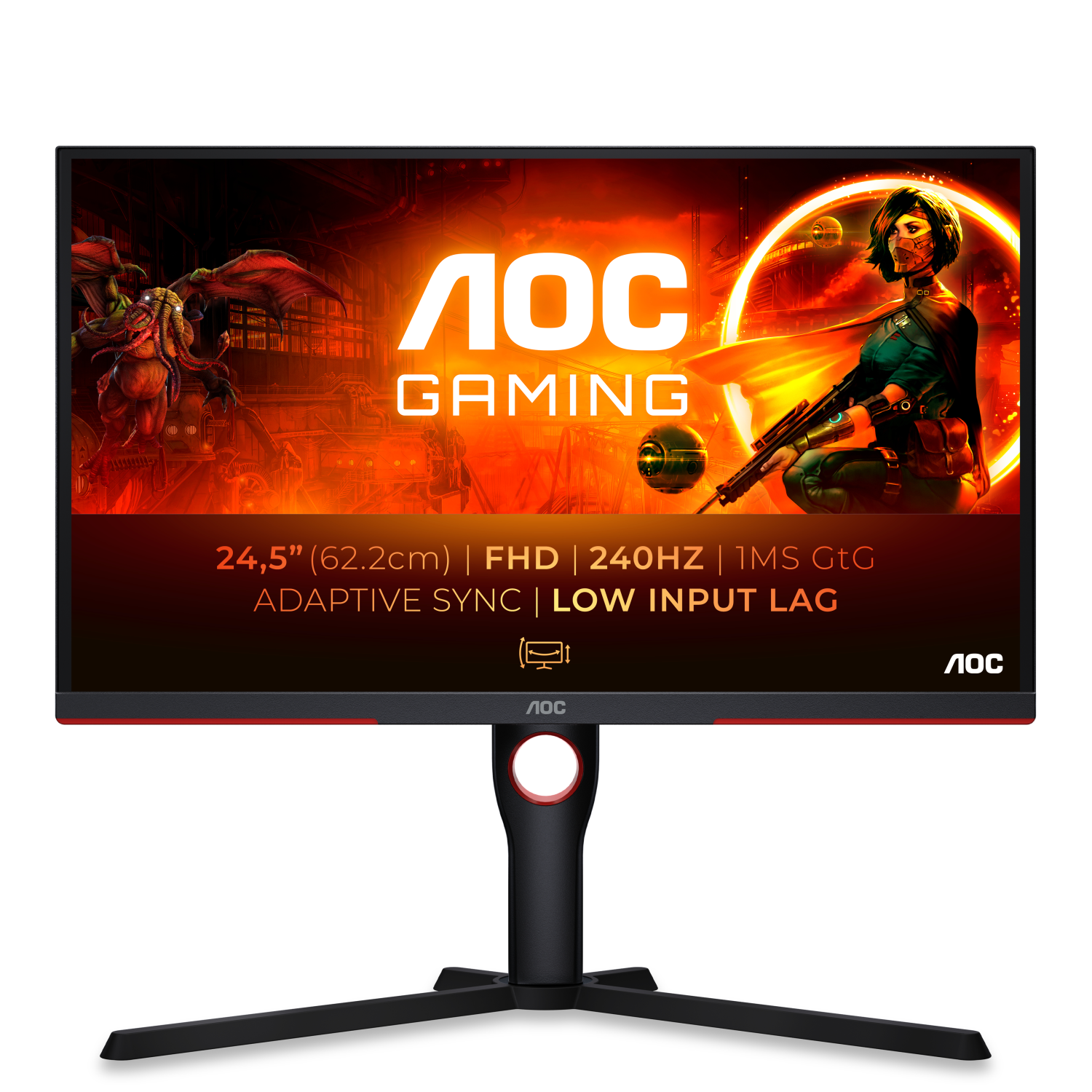 AOC 25G3ZM Computer Monitors - 24.5 Inches - Multi