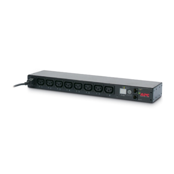 APC 208/230V 12A 1U RM SWITCHED PDU BAR