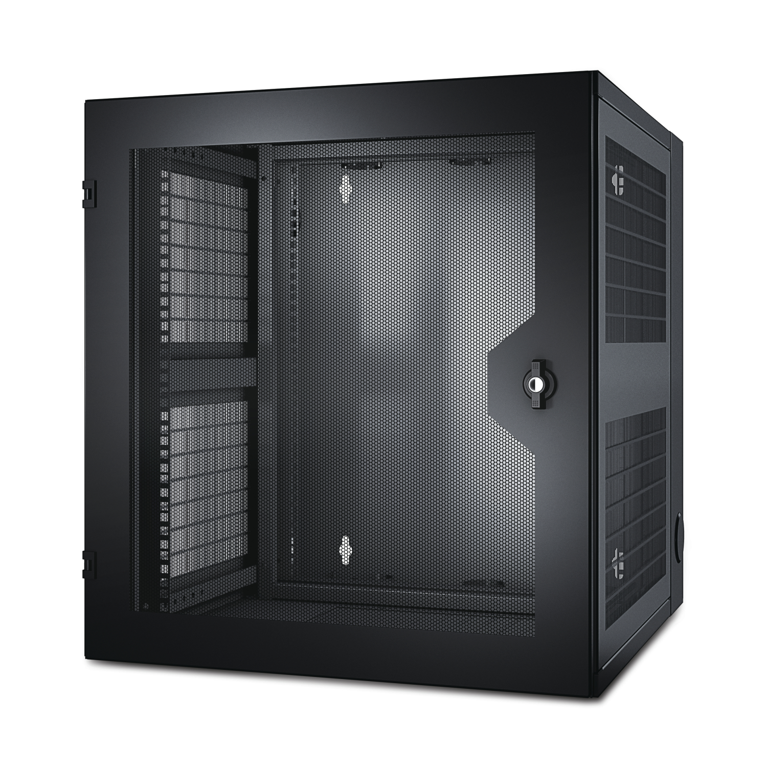 APC NetShelter 13U Wallmount Rack Cabinet Vented Door Double Hinged Server Depth