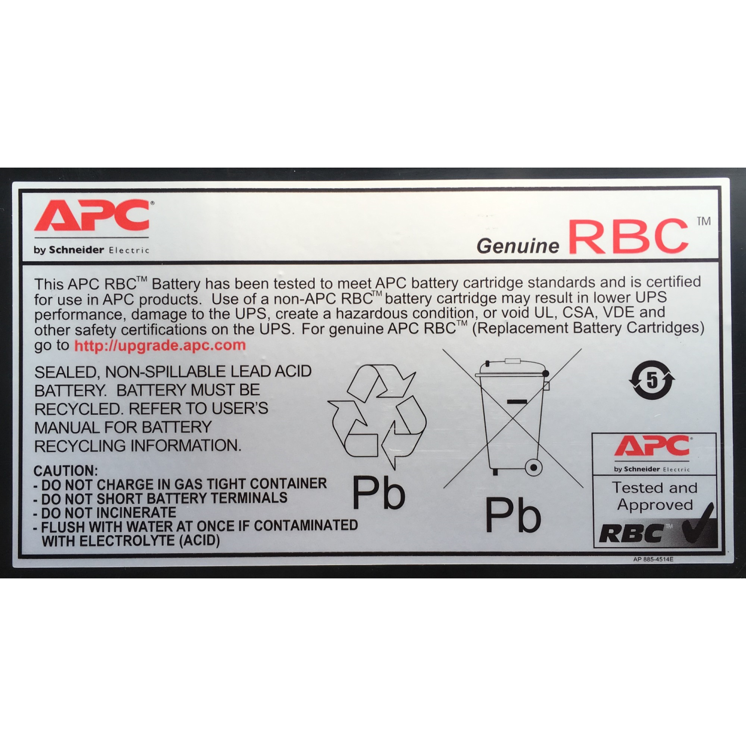 APC RBC48 UPS Batteries - Black
