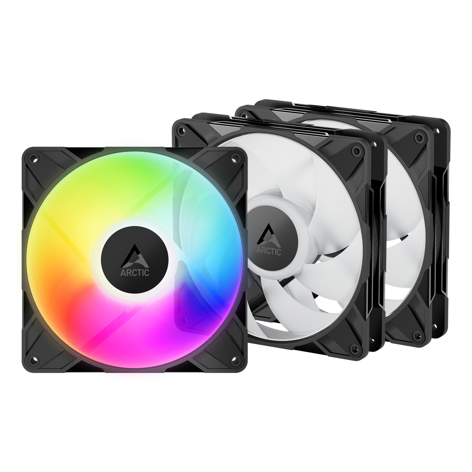 ARCTIC P14 Pro A-RGB - 3 Pack 140 mm A-RGB PWM Fan with Cable Splitter