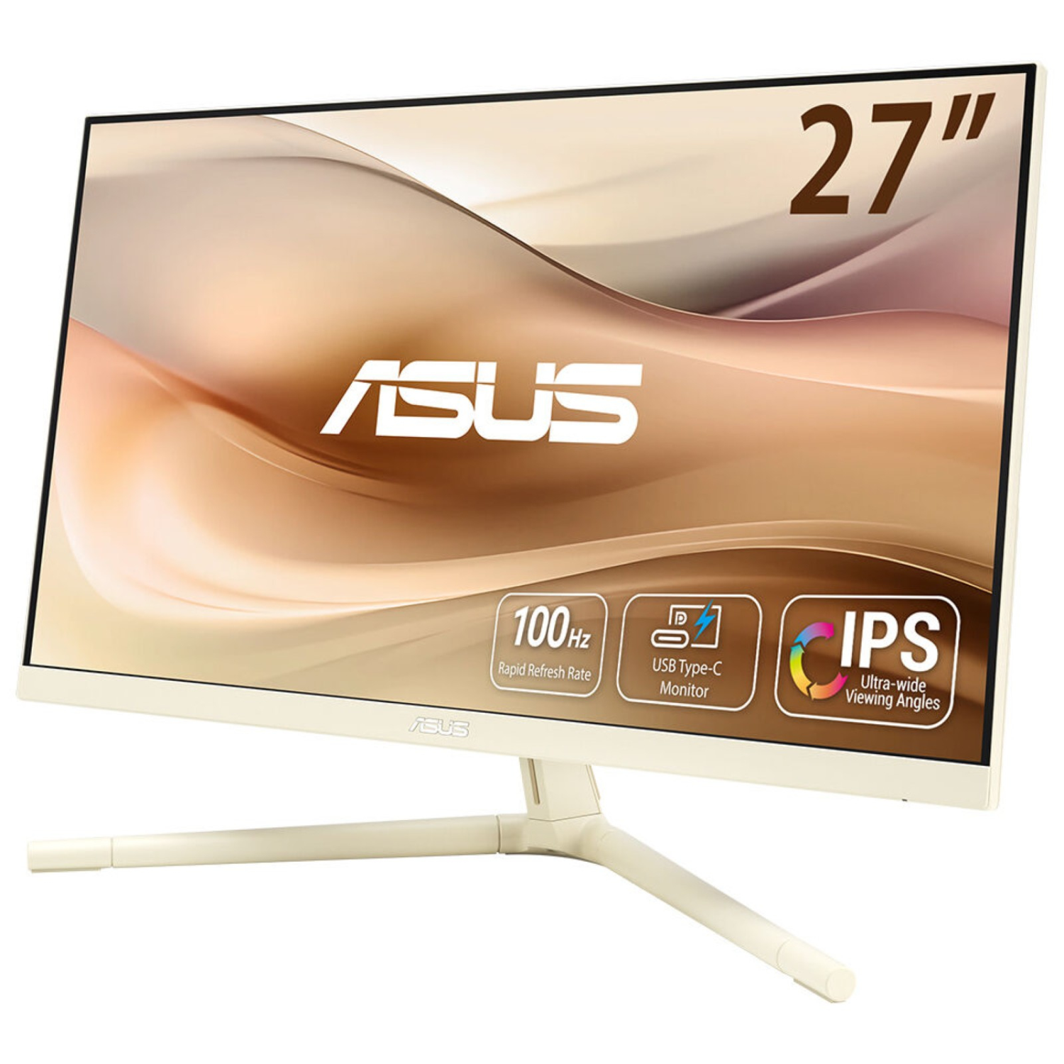 ASUS VU279CFE-M Computer Monitors - 27 Inches - Beige
