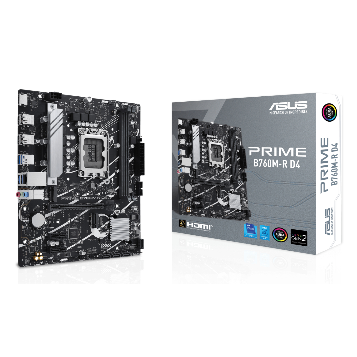 ASUS B760M-R Motherboards - Black
