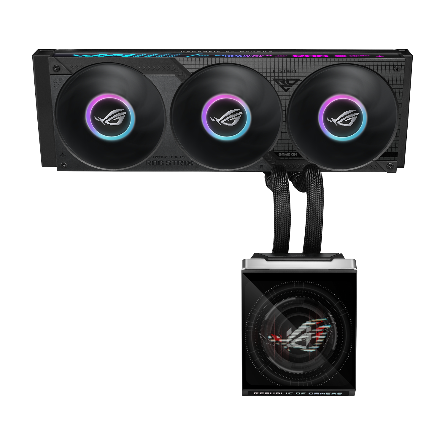 ASUS ROG Strix SLC IV 360 ARGB LCD Processor Liquid cooling kit 12 cm Black 1 pc(s)