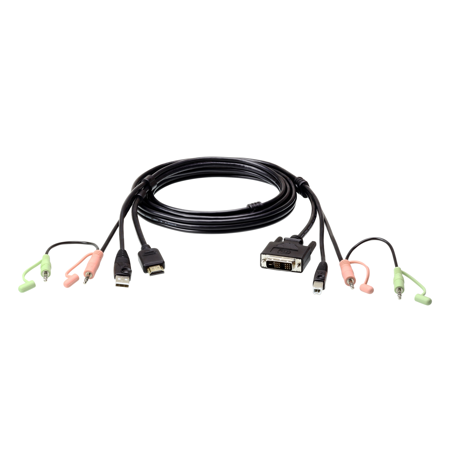ATEN HDMI to DVI-D USB USB KVM Cable with Audio; 1,8M USB HDMI to DVI-D