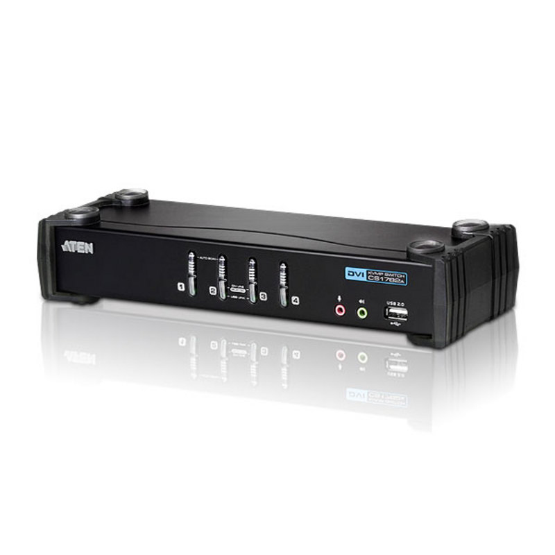 Aten CS1764A-AT-E KVM Switches - Black