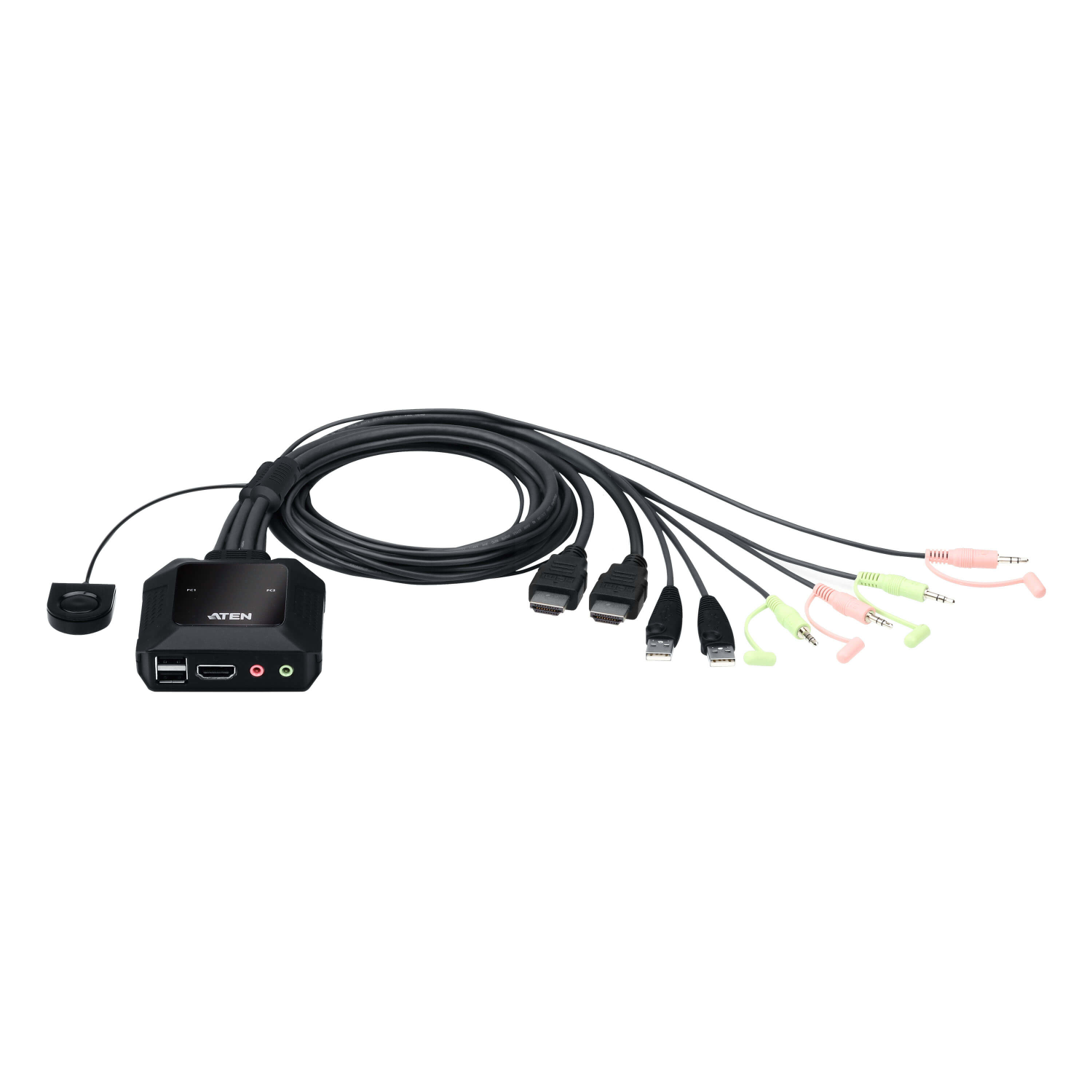 Aten 2-Port KVM Switches - Black