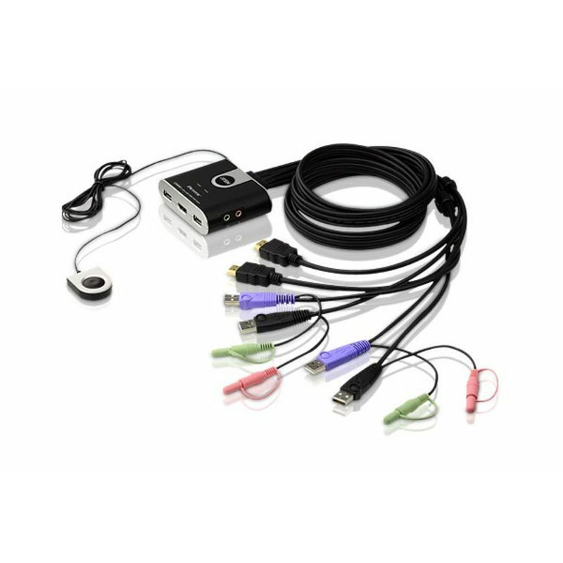 Aten 2-Port KVM Switches - Black