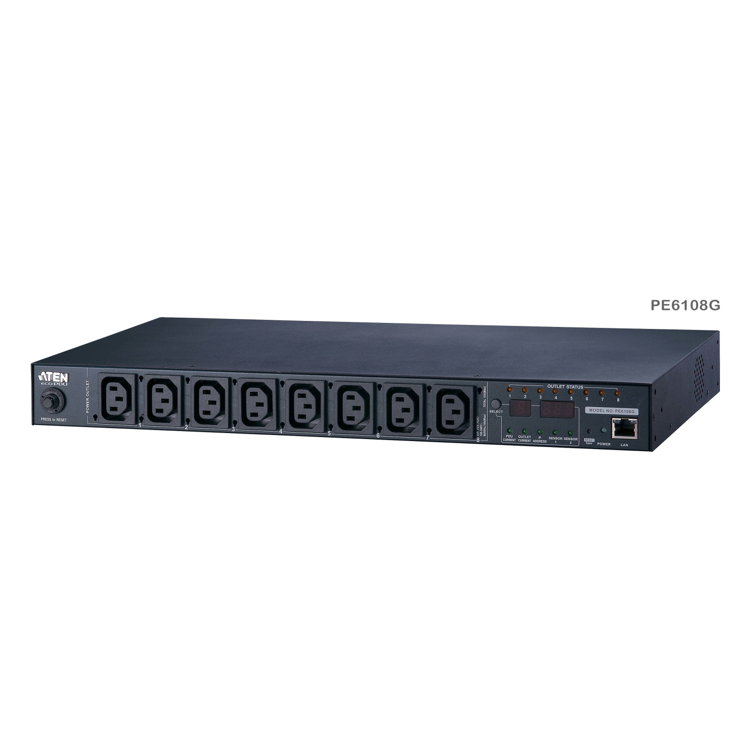 ATEN PE6108G Power Distribution Units (PDUs) - Black