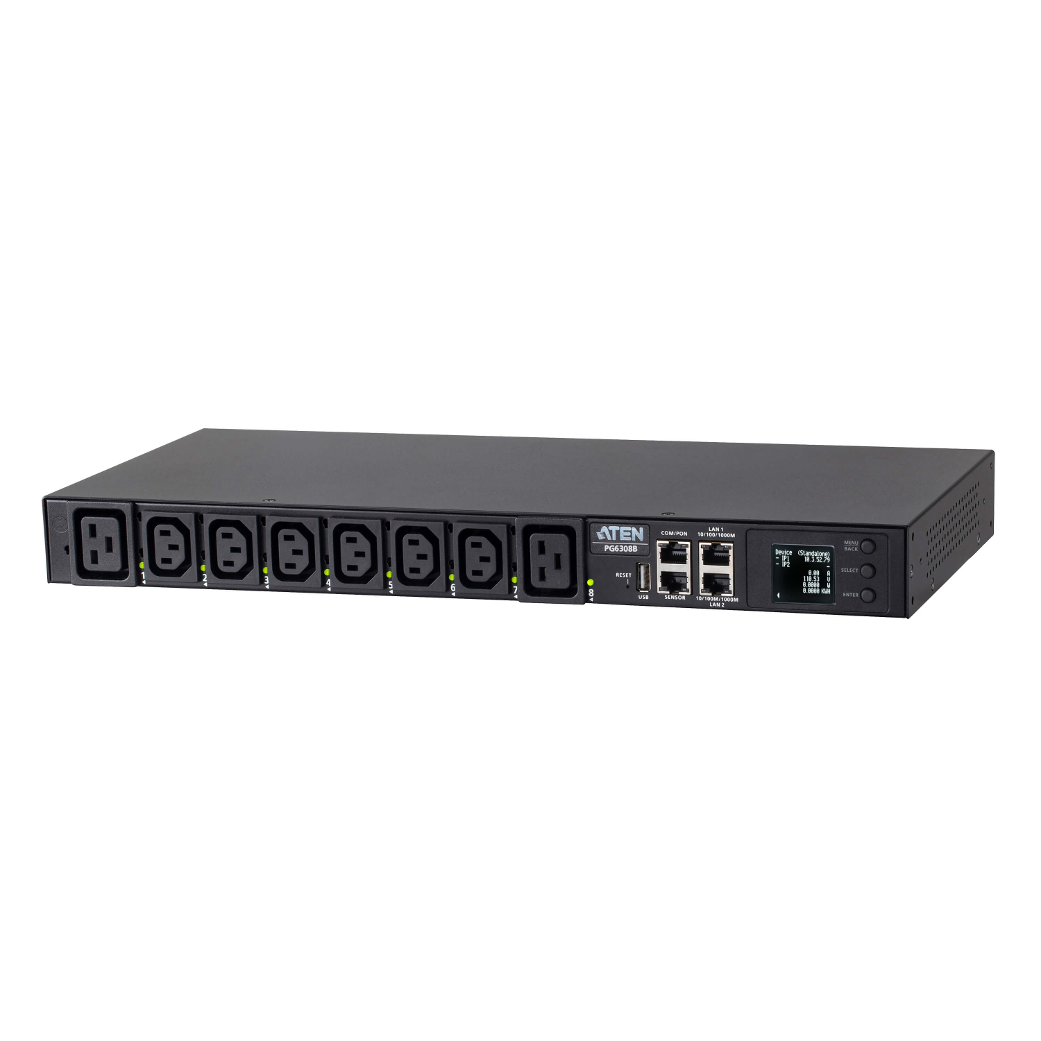 ATEN 8-Outlet Power Distribution Units (PDUs) - Black