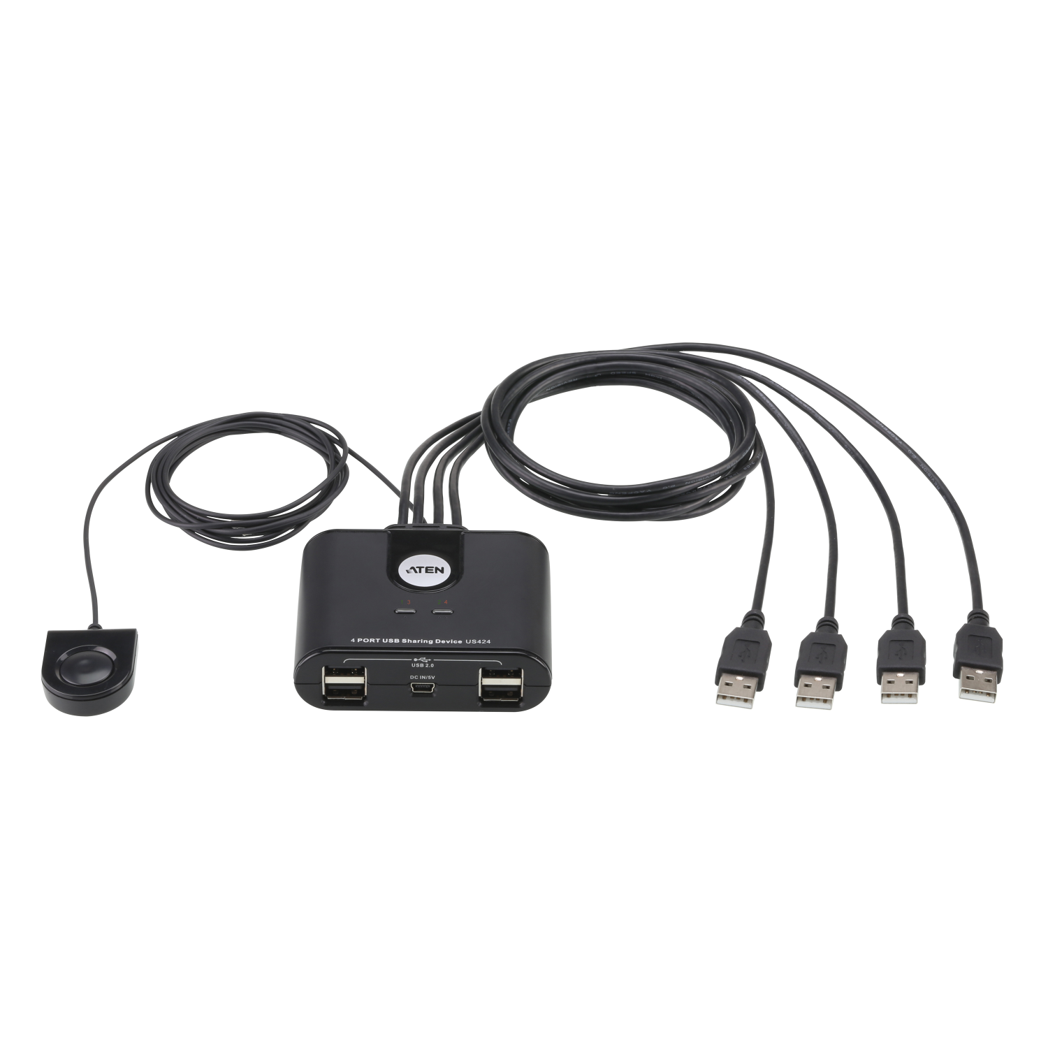 Aten US424 Computer Data Switches - Black