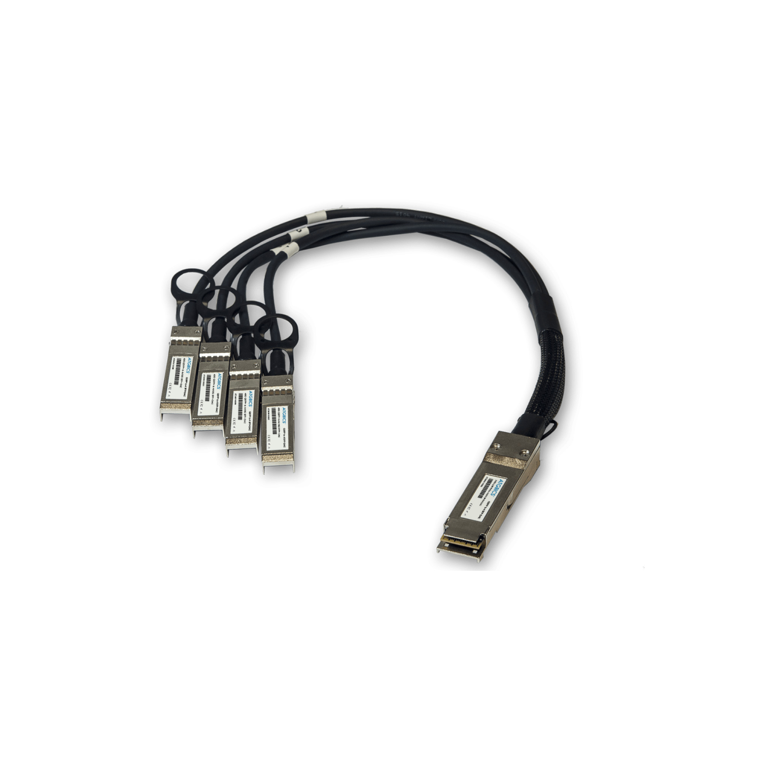 ATGBICS CAB-Q-S-5M Fibre Optic Cables - Black