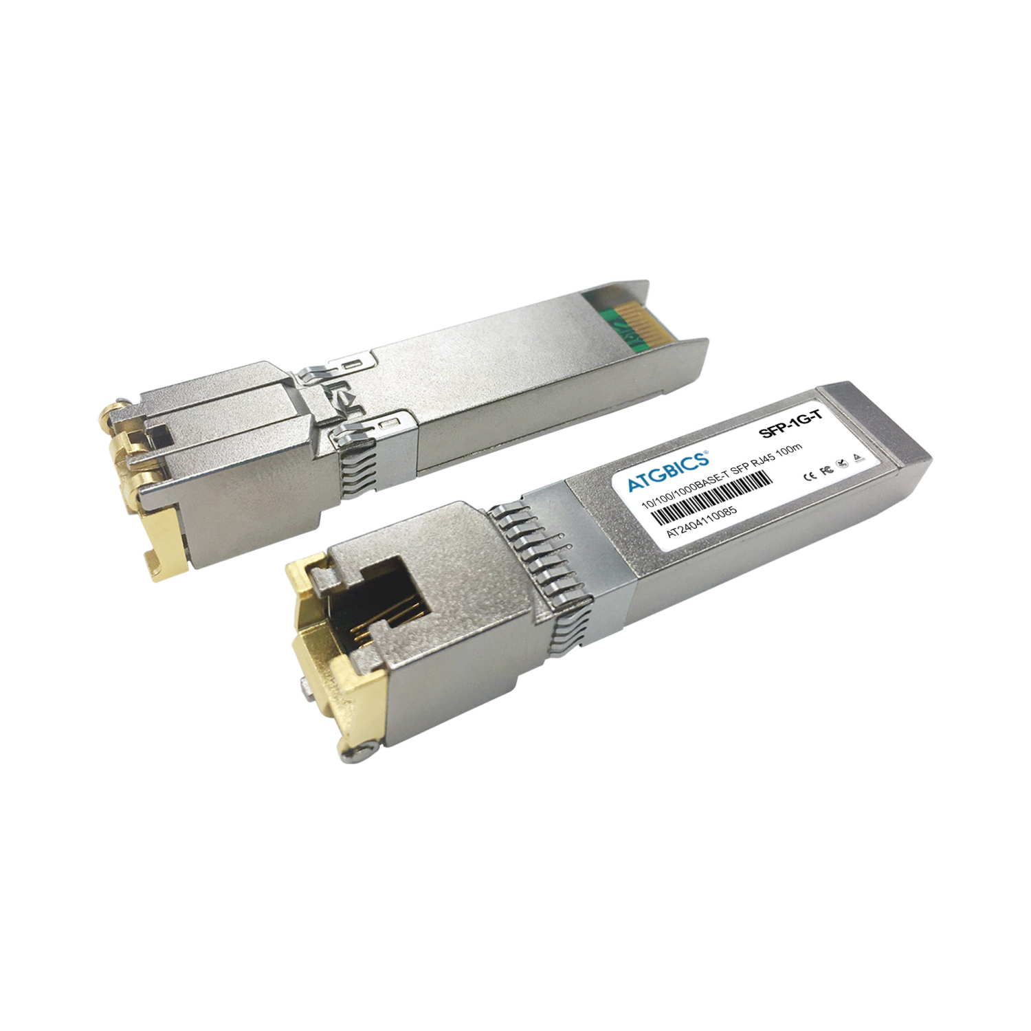 ATGBICS 1000Base-T Network Transceiver Modules - Silver