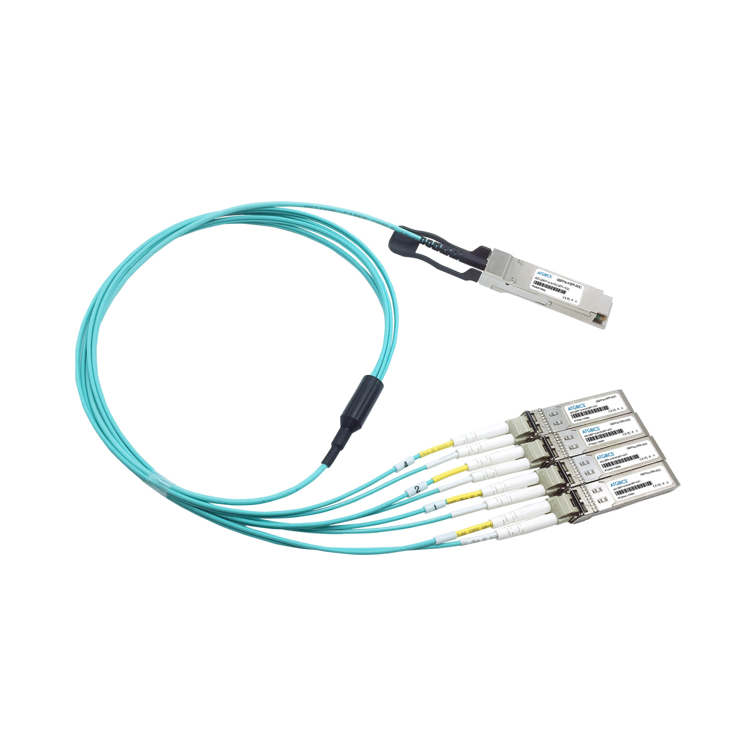 ATGBICS JNP-QSFP-AOCBO-5M Fibre Optic Cables - Multi