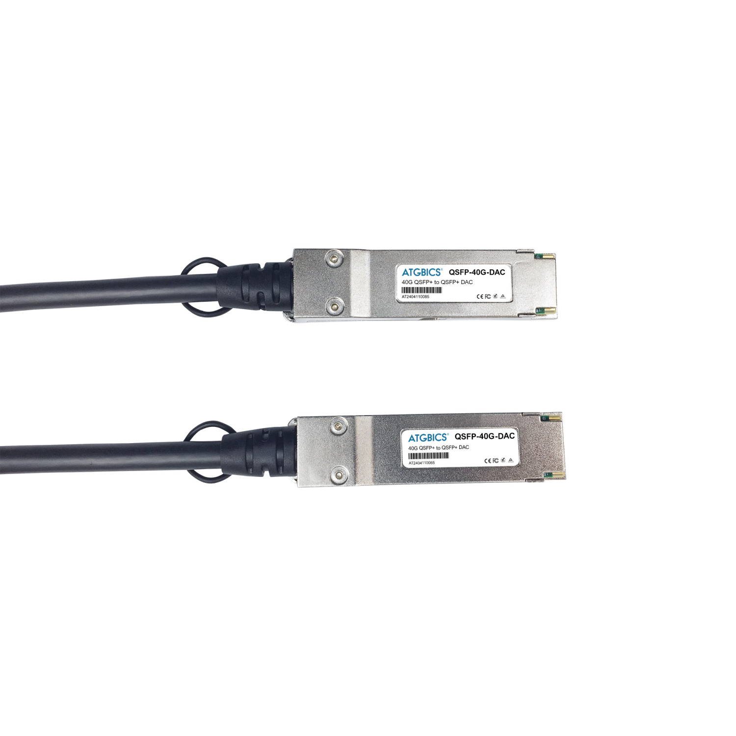 ATGBICS QSFP-40G-5M-CM Fibre Optic Cables - Black