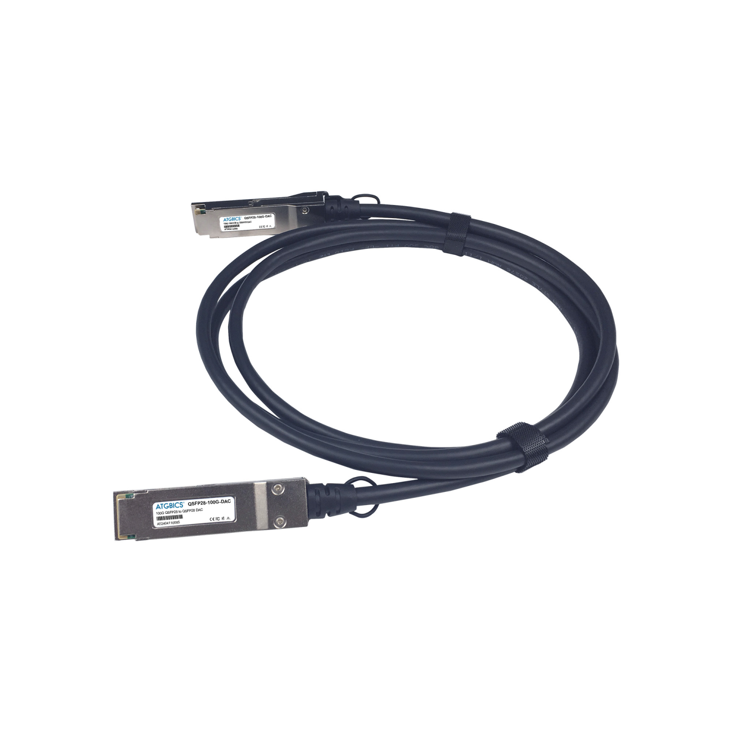ATGBICS QTAPCABLE28-1M Fibre Optic Cables - Black