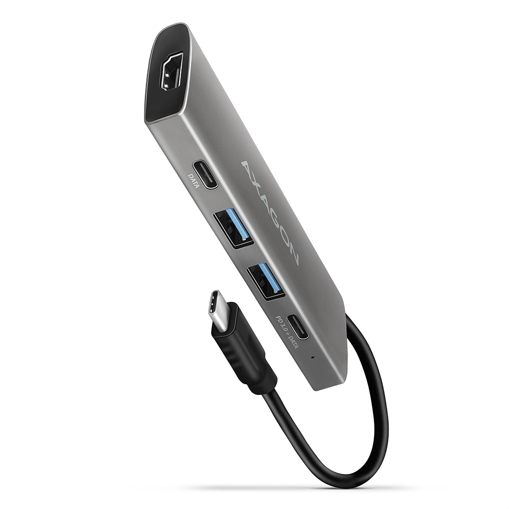 AXAGON HMC-5G2 Laptop Docks & Port Replicators - Grey
