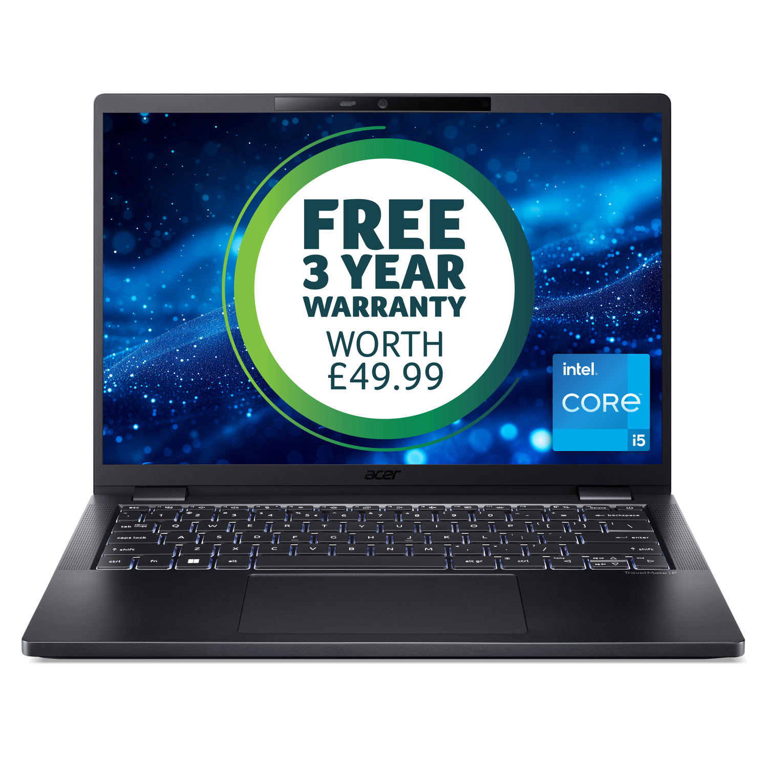 Acer TMP614-53 Laptops - 14" - 16GB - Black