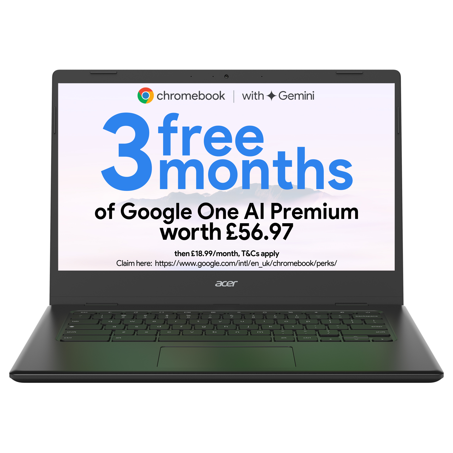 Acer CBOA314-1H Chromebooks - 14 Inches - 4GB - Black