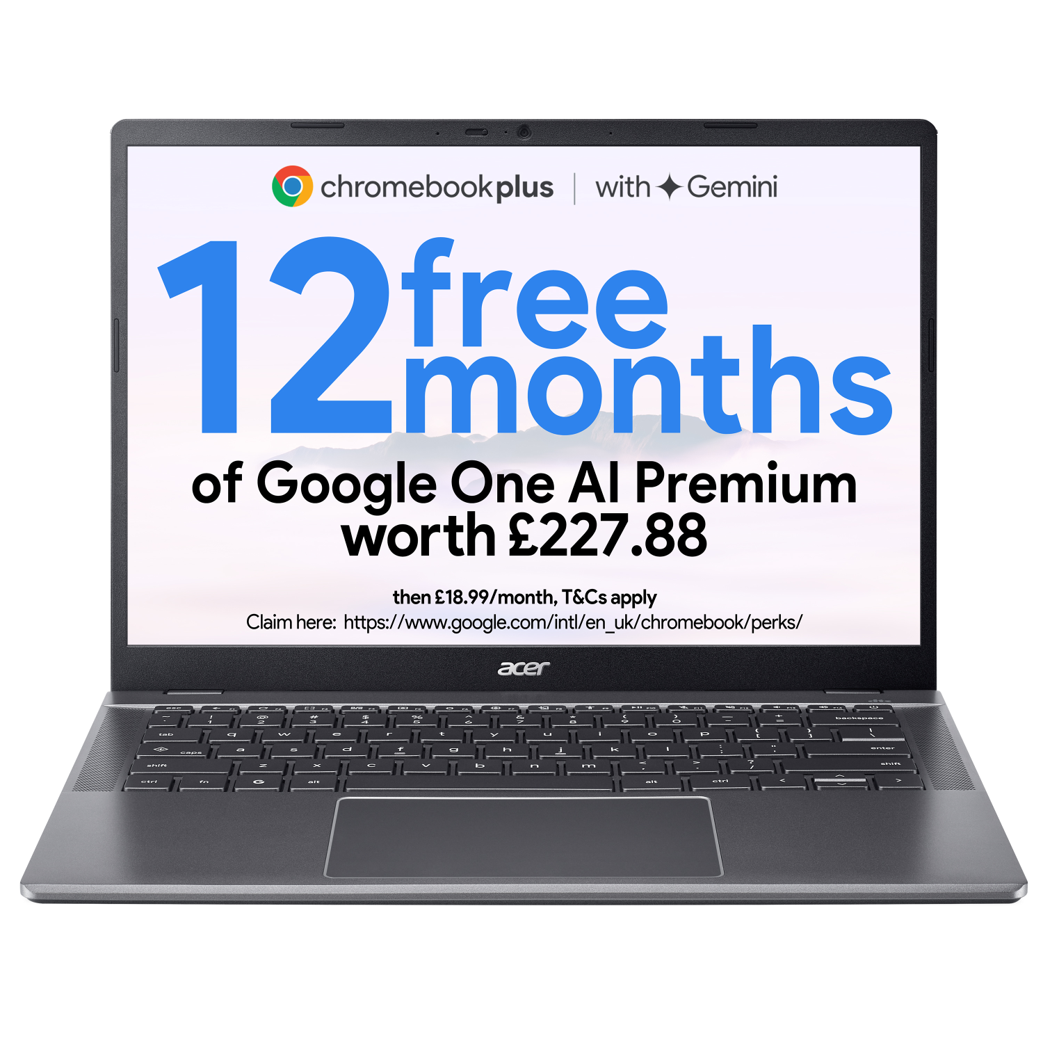 Acer CB514-5H Chromebooks - 14 Inches - 8GB - Grey