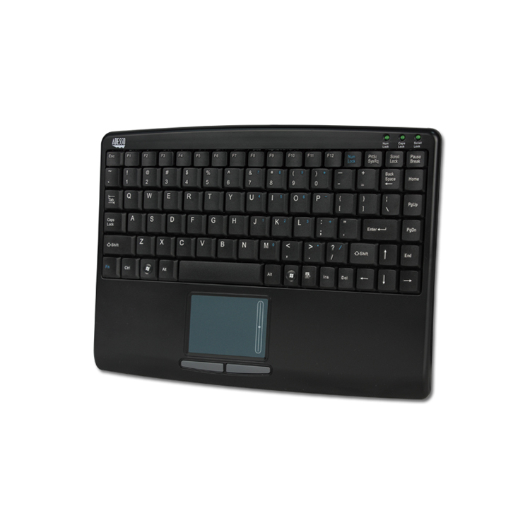 Adesso SlimTouch 410 - Mini Touchpad Keyboard (Black, USB)