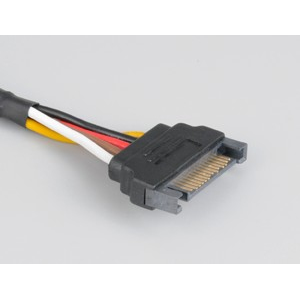 Akasa Sata Power Cable Extension Black 0.3 m