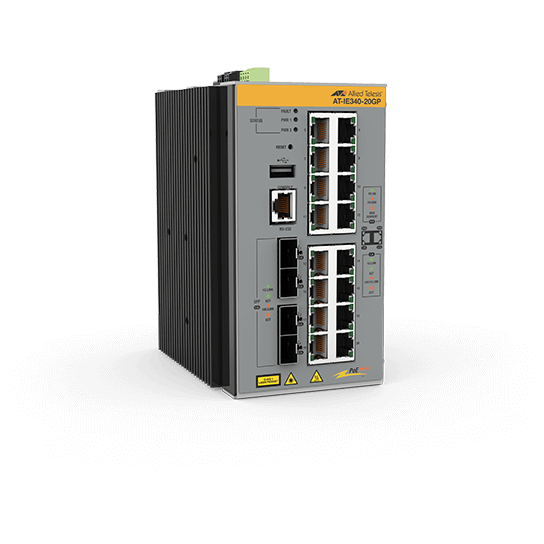 Allied Telesis AT-IE340-20GP-80 Network Switches - 512MB - Grey