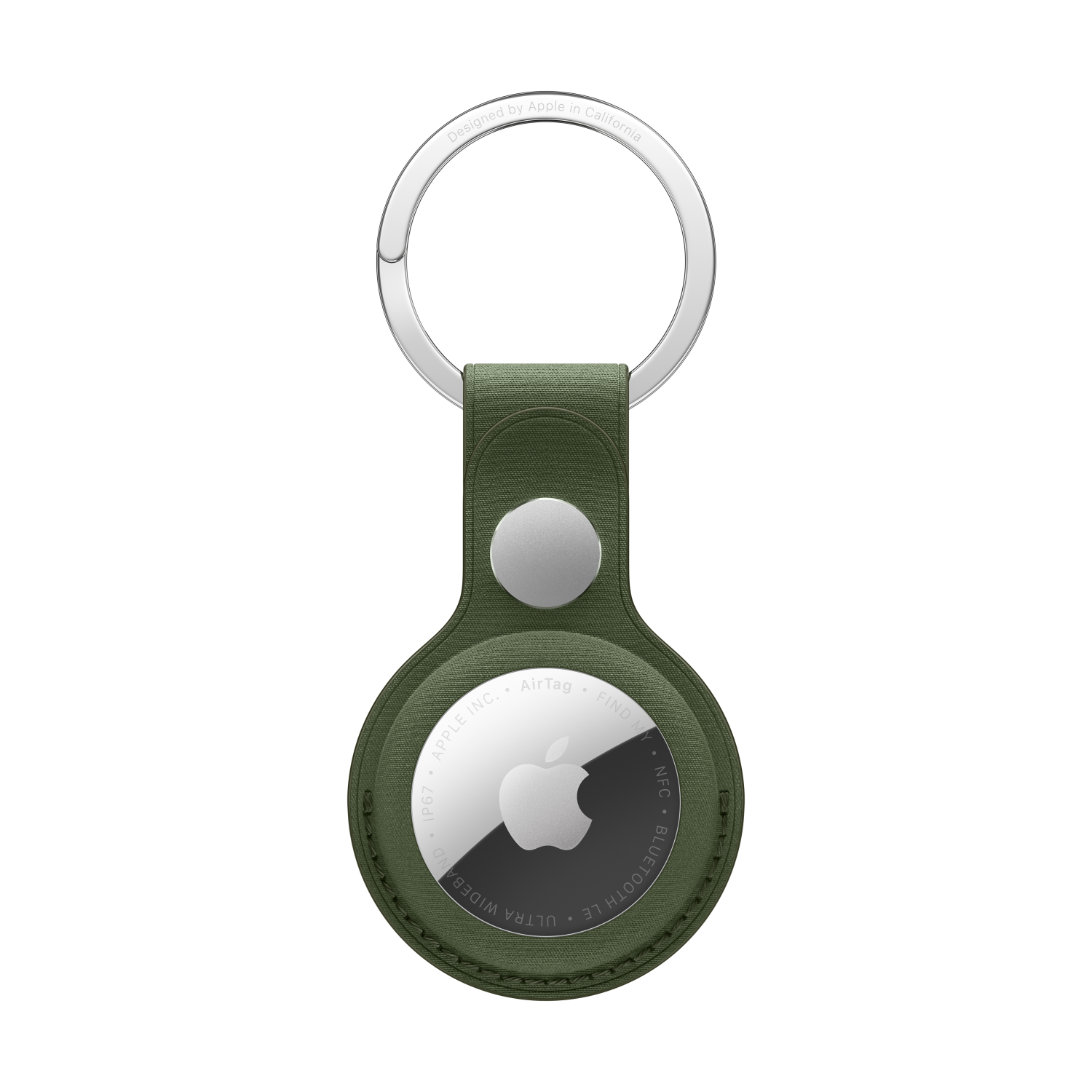 Apple AirTag FineWoven Key Ring - Moss