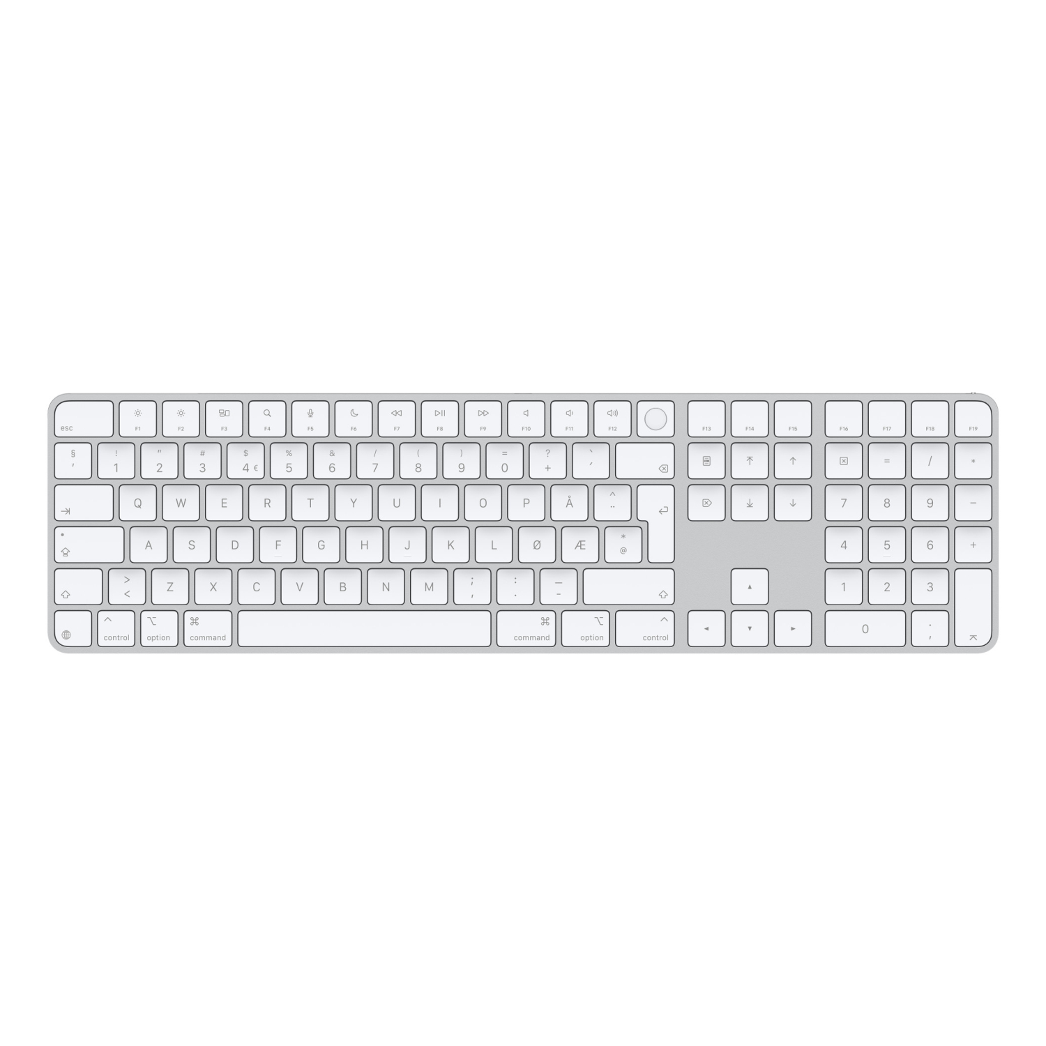 Apple Magic keyboard Universal USB + Bluetooth QWERTY Norwegian White