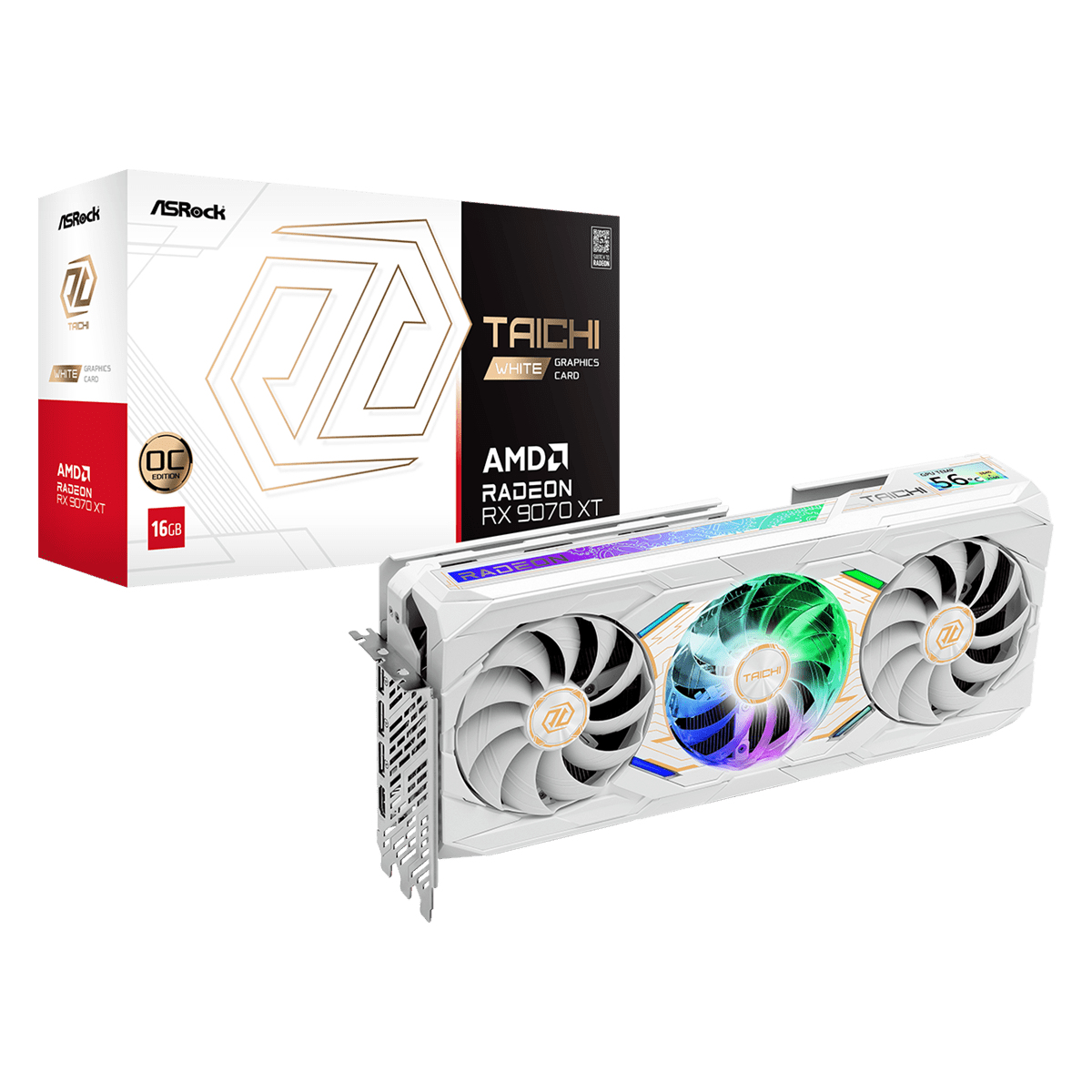 Asrock RX9070XT Graphics Cards - White