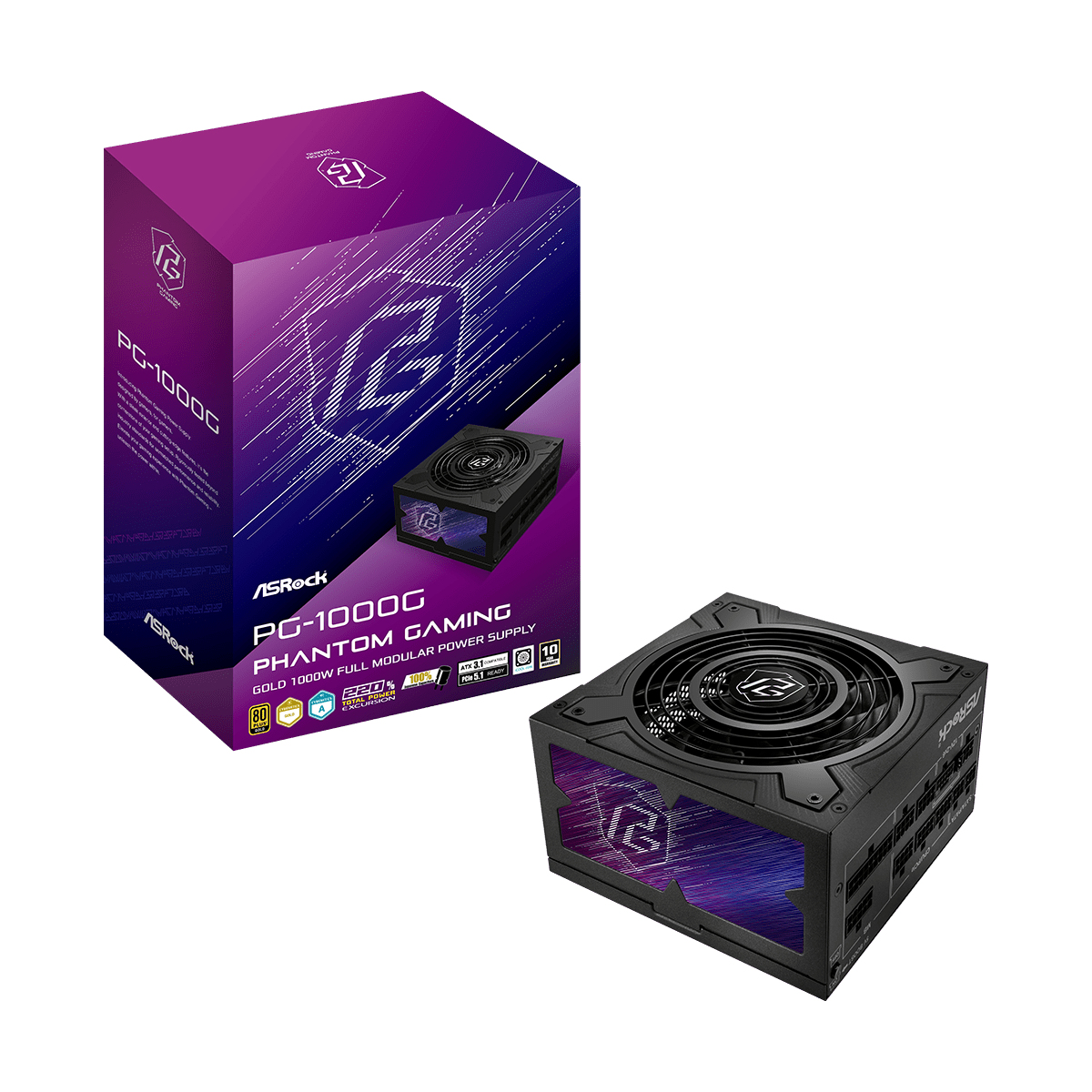 Asrock 1000W Power Supply Units - Black