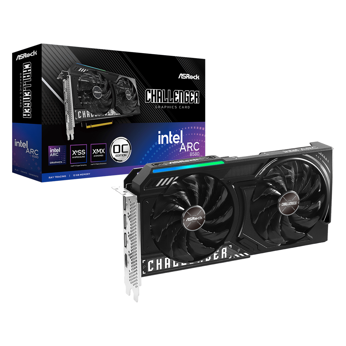 Asrock B580 Graphics Cards - Black