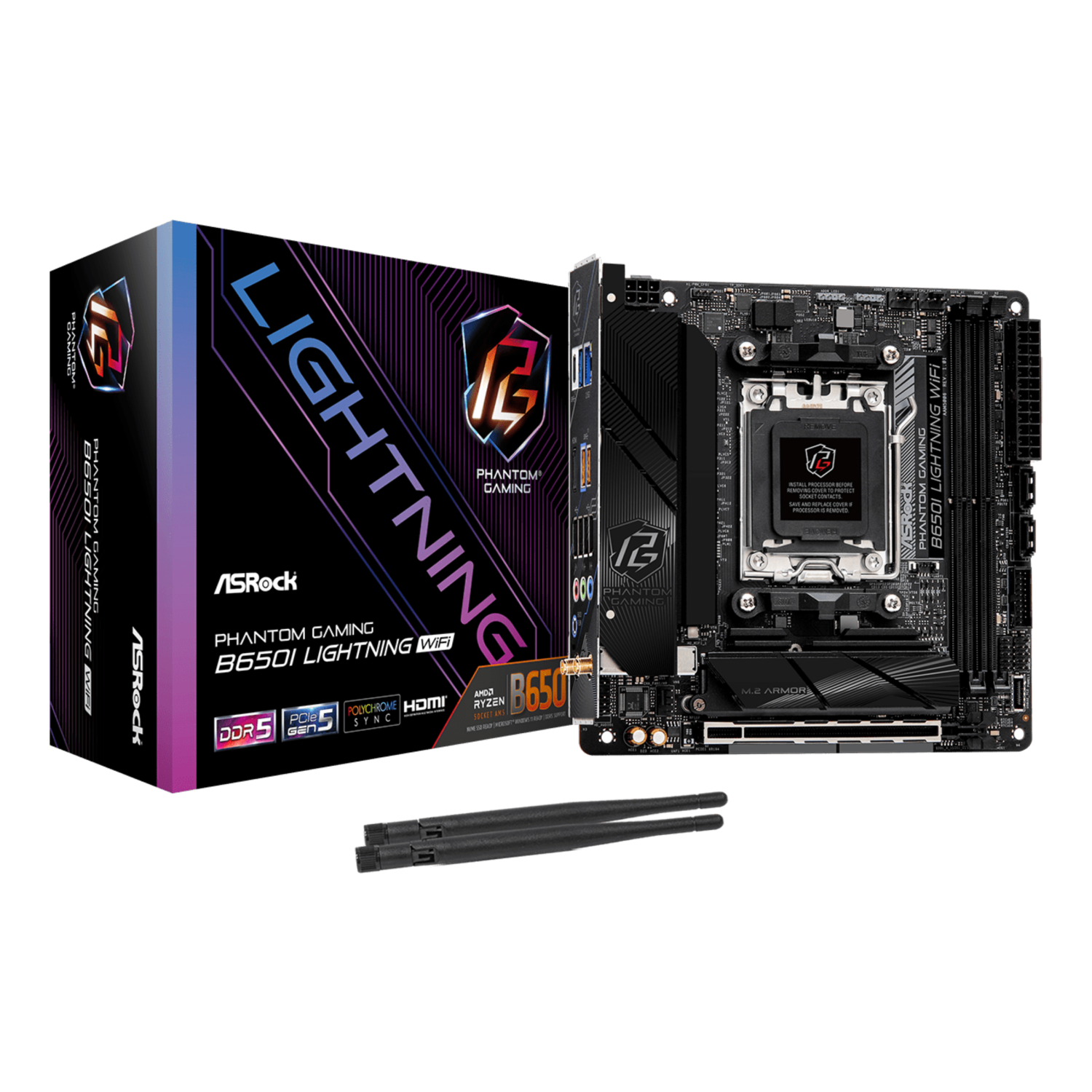 Asrock B650I Motherboards - Black