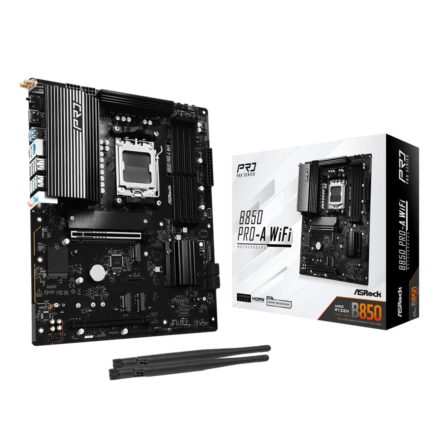 Asrock B850 Motherboards - Black