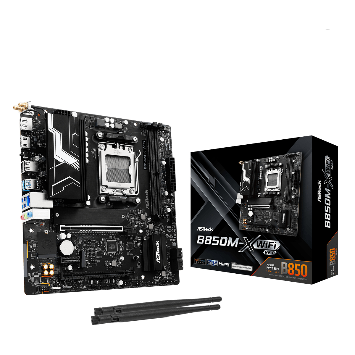 Asrock B850M-X Motherboards - Black