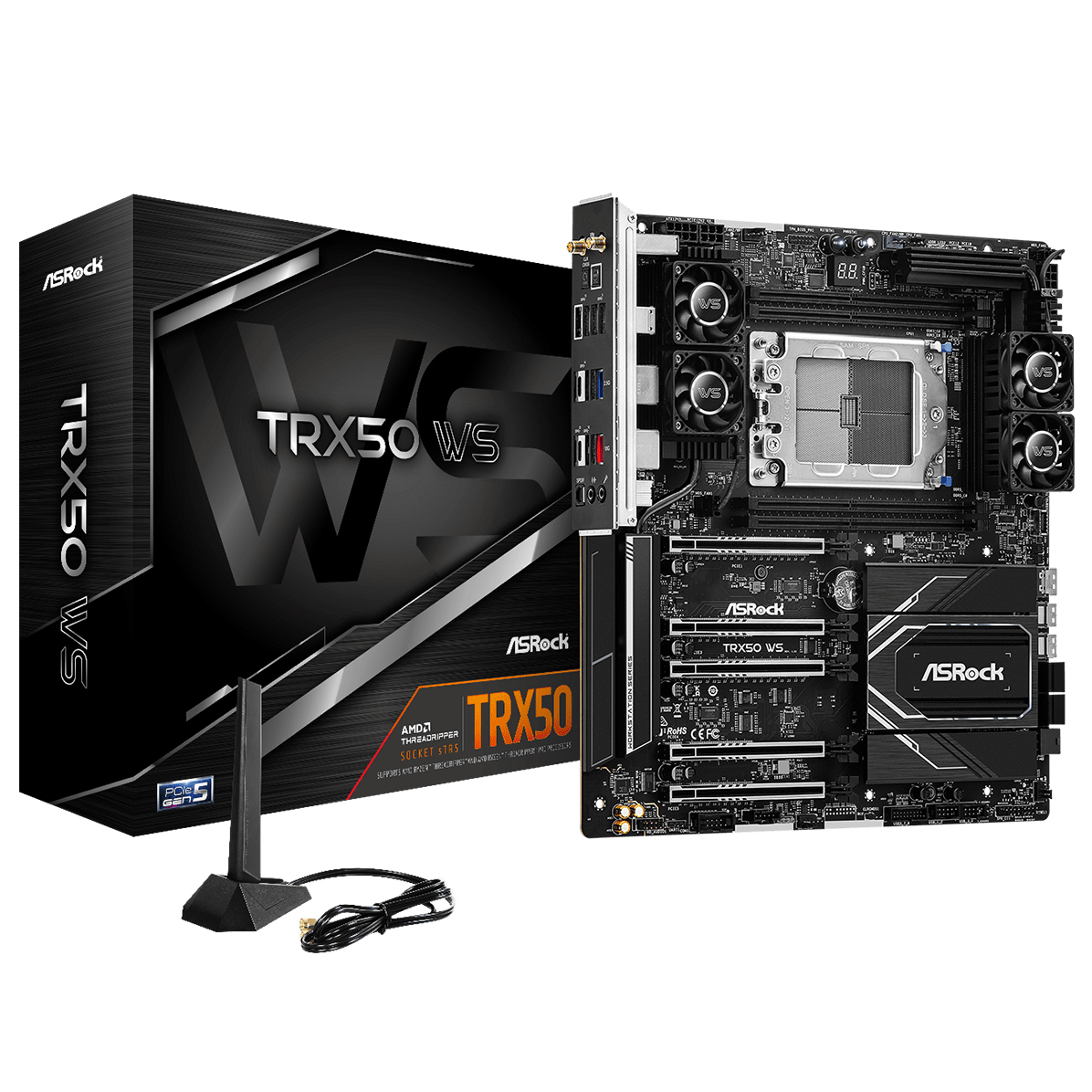 Asrock TRX50 Motherboards - Black
