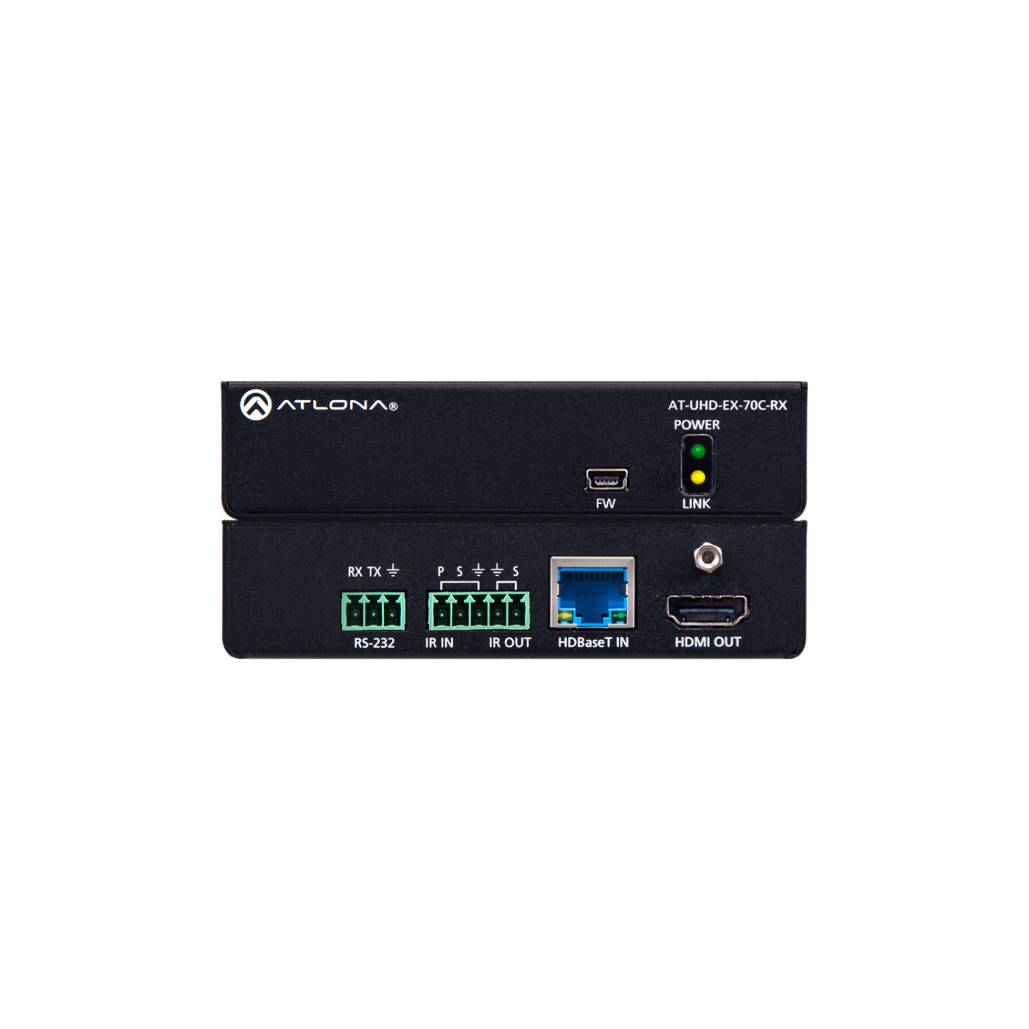 Atlona AT-UHD-EX-70C-RX AV Extenders - Black