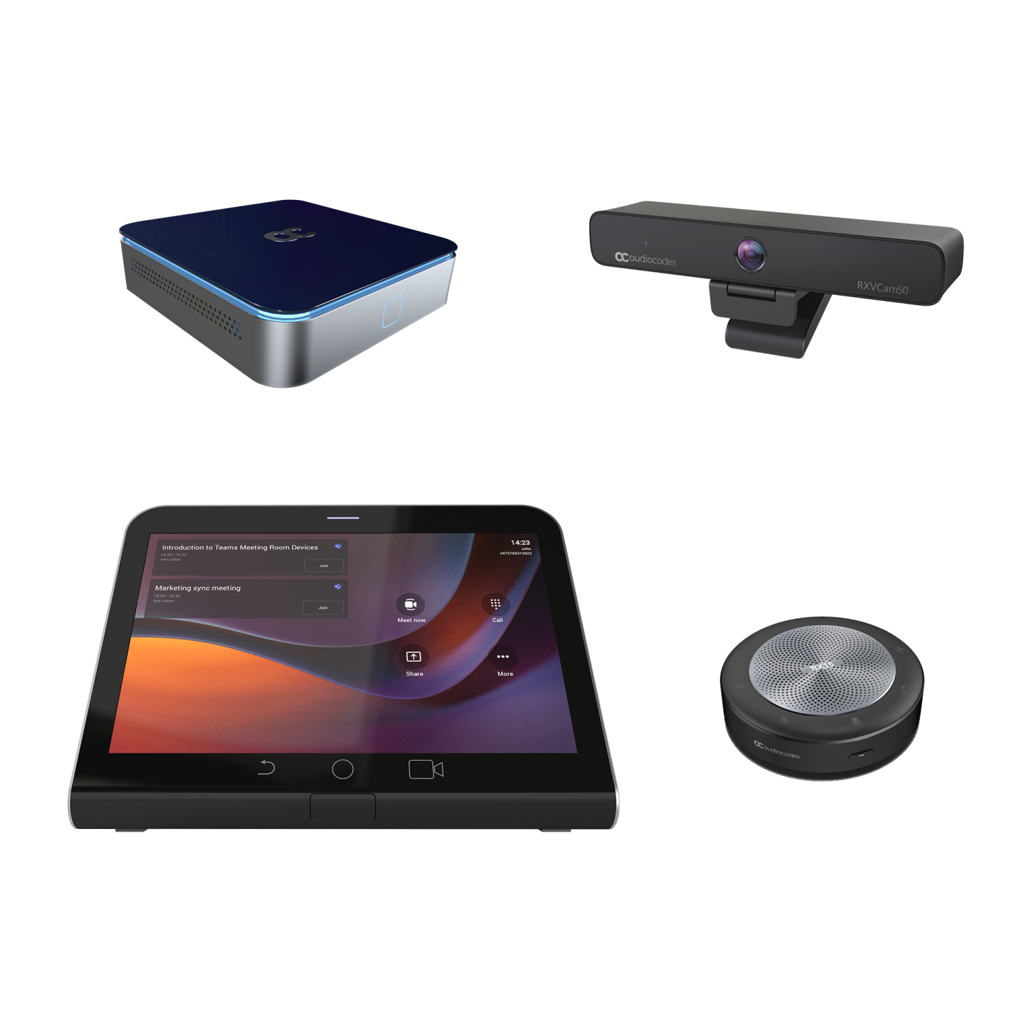 AudioCodes RXV200 Video Conferencing Systems - 8 Inches - Black