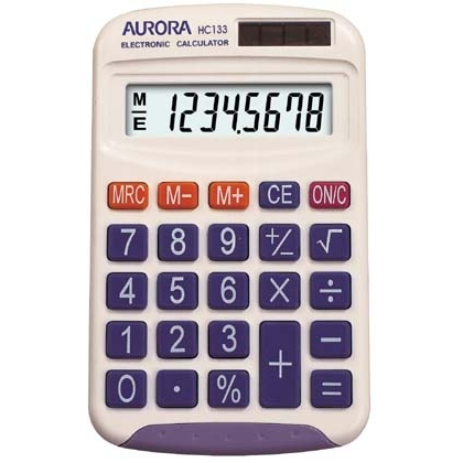 Aurora HC133 Calculators - White