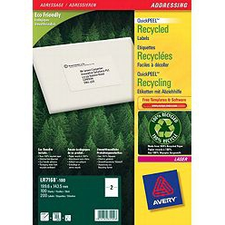 Avery QuickPEEL self-adhesive label White 200 pc(s)
