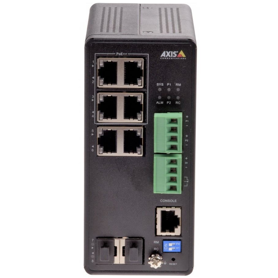 Axis 01633-001 network switch Managed Gigabit Ethernet (10/100/1000) Power over Ethernet (PoE) Black