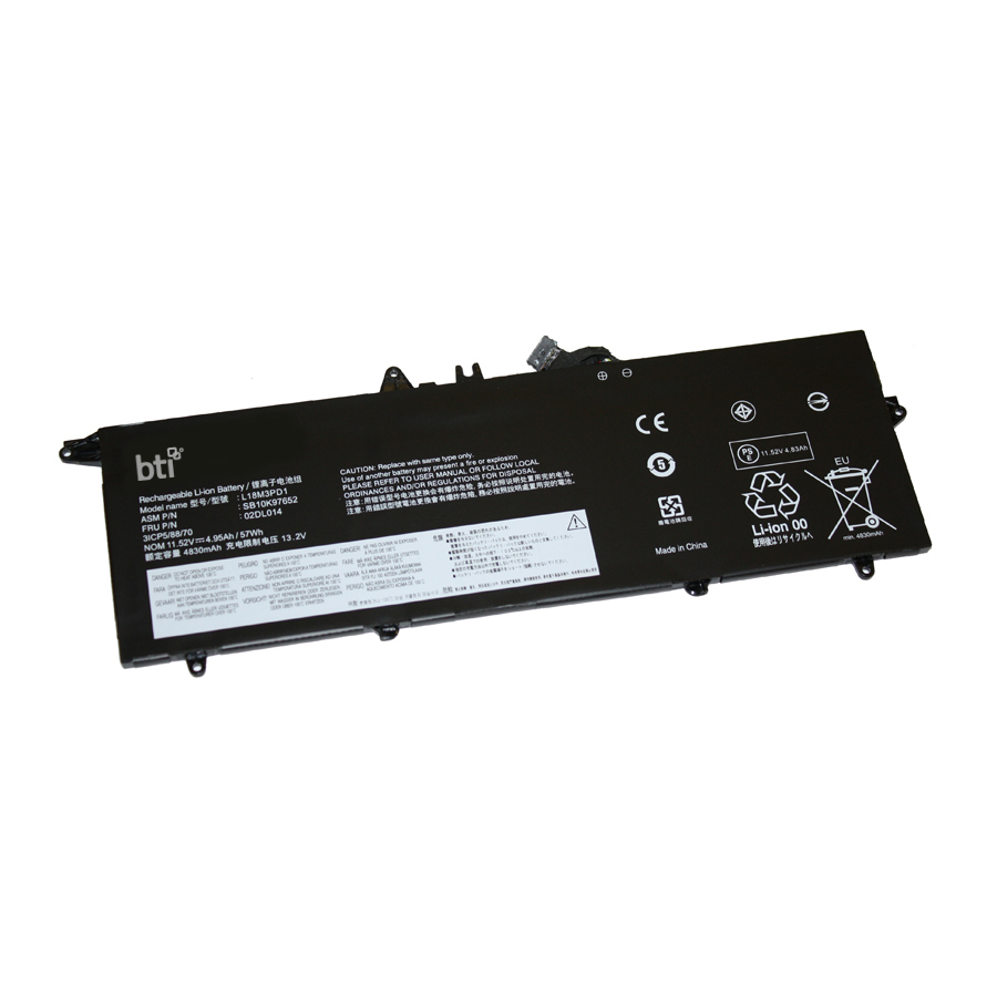 BTI 02DL014 Industrial Rechargeable Batteries - Black
